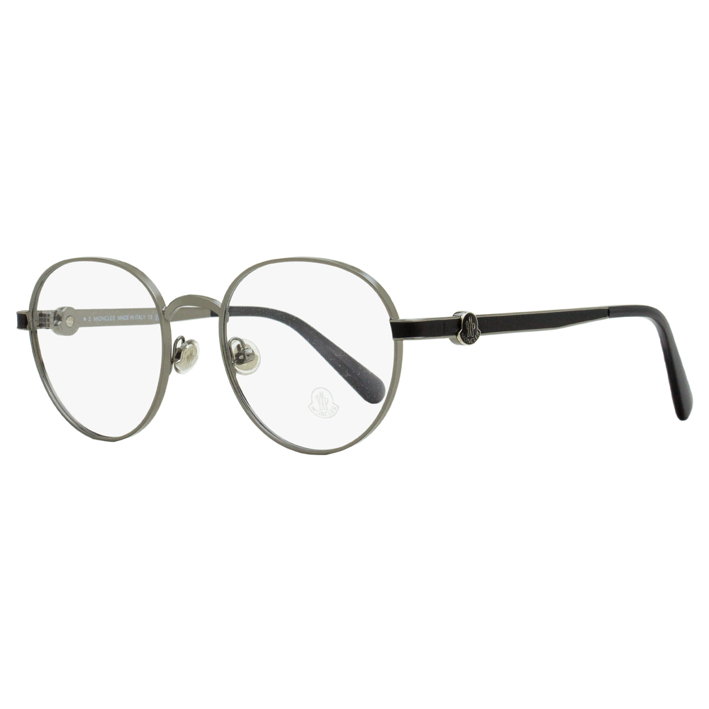 Moncler Round Eyeglasses ML5179 008 Gunmetal/Gray 51mm